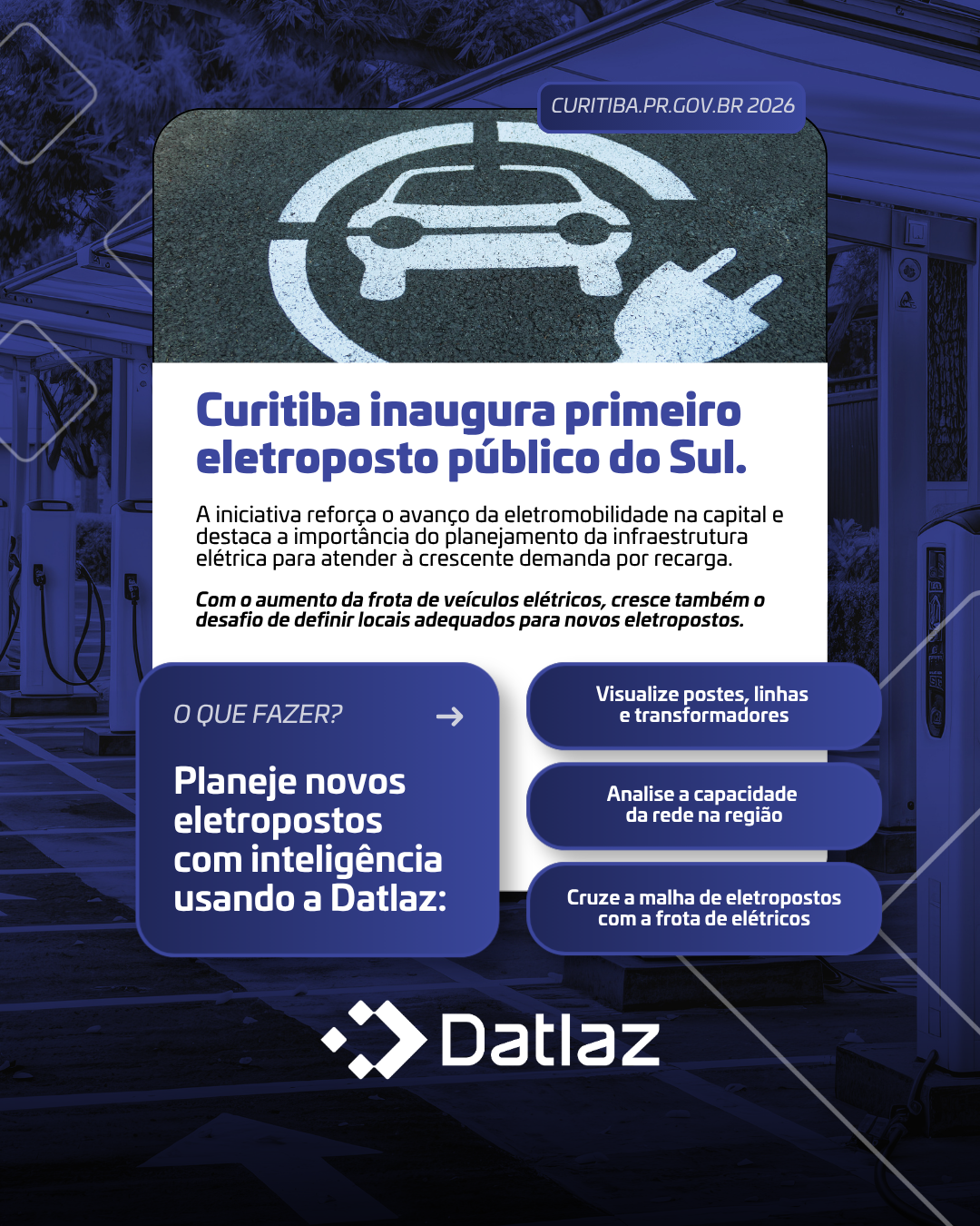 Eletroposto público em Curitiba!